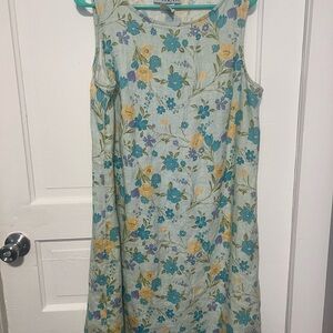 100% Linen Sleeveless Dress -